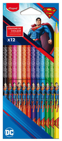 Colour Pencils Superman x 12pcs Box MAPED 862208